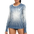 thumbnail image 1 of joogoo Womens UPF 50+ Sun Shirts Blue Fireworks Pattern Long Sleeve UV Protection Rash Guard Tops S, 1 of 7