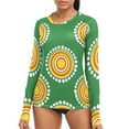 thumbnail image 1 of joogoo Womens UPF 50+ Rash Guard Circle with Dots Long Sleeve UV Protection Sun Shirts Tops S, 1 of 7