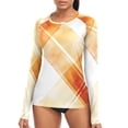 thumbnail image 1 of joogoo Womens UPF 50+ Sun Shirts Retro Checkered Grid-c1 Long Sleeve UV Protection Rash Guard Tops XS, 1 of 7