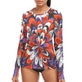 thumbnail image 1 of joogoo Womens UPF 50+ Sun Shirts Tie Dye Flower Long Sleeve UV Protection Rash Guard Tops S, 1 of 7