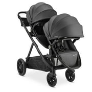 joovy Qool Double Bundle, Customizable Modular Stroller, Slate