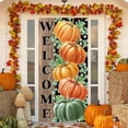 thumbnail image 1 of jopioc Fall Pumpkin Eucalyptus Door Cover for Front Porch, Autumn Thanksgiving Harvest Birthday Party Baby Shower Decoration and Supplies for Home, 70.8*35.4in, 1 of 6