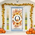 thumbnail image 1 of jopioc Monogram Letter O Flag Door Banner, Large Fall Thanksgiving Sunflower Initial Letter Door Cover, Family Last Name Initial Autumn Welcome Porch Sign Door Decor Backdrop Banner 70.8 x 35.4" O, 1 of 6