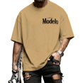 thumbnail image 1 of jowamay Cowboy T Shirts for Men Oversized Crewneck Retro Cotton Western Cowboy Graphic Shirts for Daily Wear Workout, 1 of 9