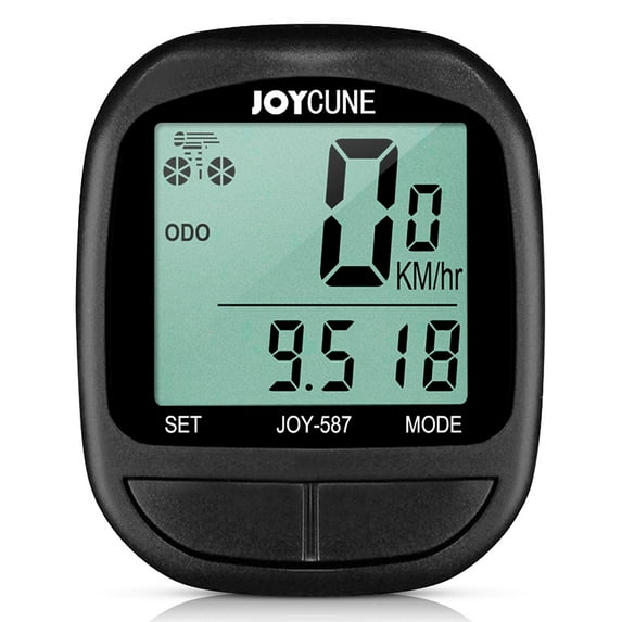 joycune Bike Computer Waterproof Wired Speedometer and Stopwatch Cycle Bike Computer with Display for Cycling