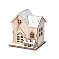 joyioe Christmas Village Sets LED Lighted Figurines Collection Room