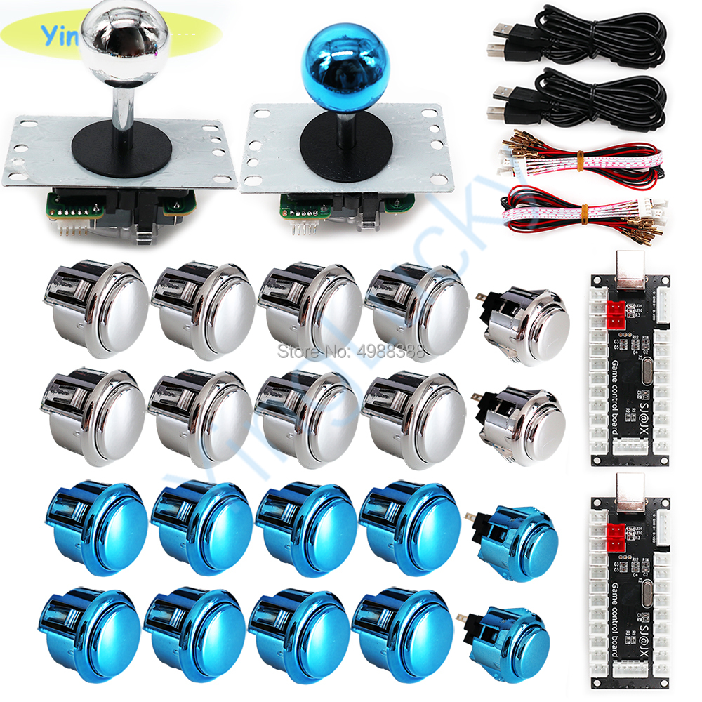 joysticks kit copy sanwa JLFTP8YT joystick OBSJ30 buttons USB zero