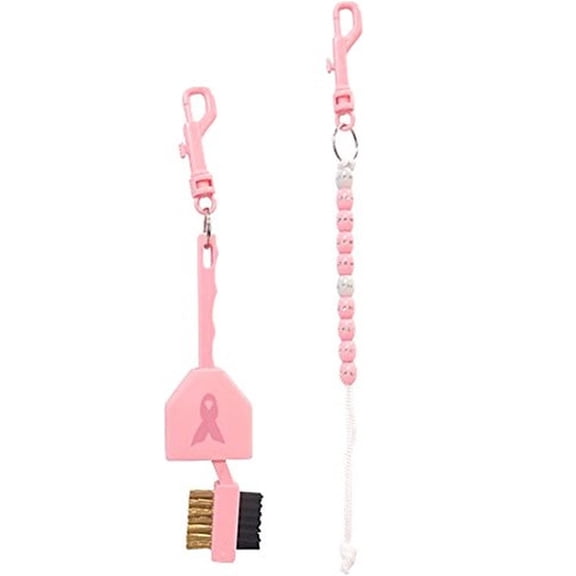 NEW JP Lann Breast Cancer Awareness Scoring Beads and Club Brush