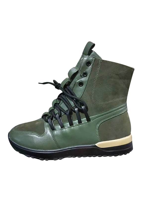 Autumn And Winter Models Mid-heel Casual Boots Women's Warm Mid-tube Short Boots Cotton Shoes