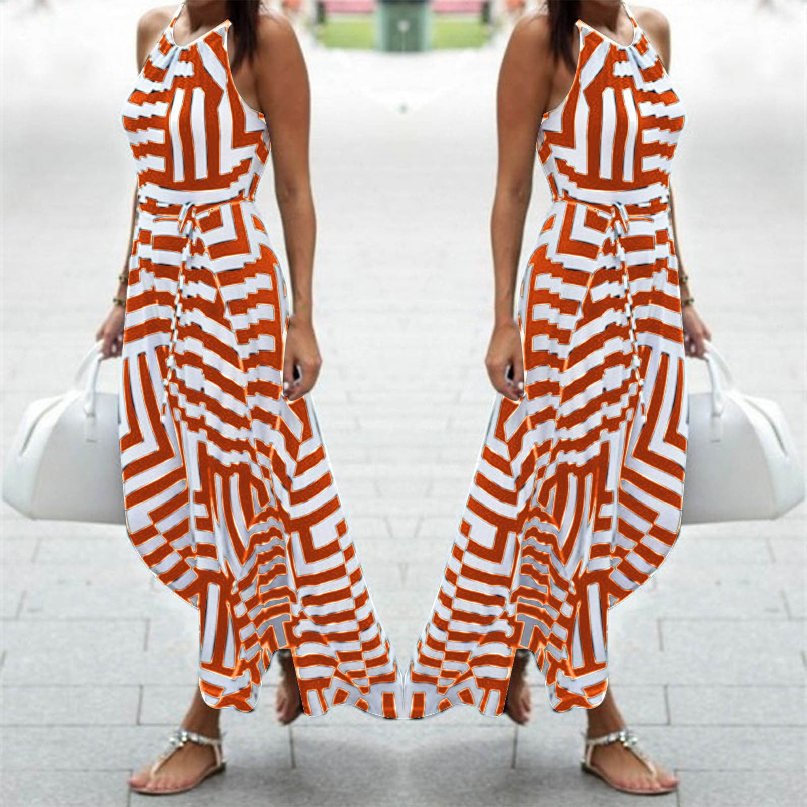 damsel reverse halter maxi dress oyster Damsel Reverse Halter Frill Trim Maxi Dress Sage main image 1