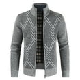 thumbnail image 1 of jsaierl Cardigan Sweaters for Men Knit Stand Collar Full Zip Jacket Top Long Sleeve Fall and Winter Warm Sweater Outwear, 1 of 1