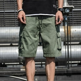 Men s Work Solid Cargo Shorts Multi Pocket Safety Shorts Summer Combat Half Pants Workwear Walmart