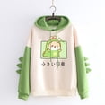 thumbnail image 1 of jsaierl Cartoon Dinosaur Hoodies for Teen Girls Women Drawstring Hooded Sweatshirts Raglan Long Sleeve Pullover Tops, 1 of 6