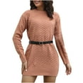 thumbnail image 1 of Womens Dresses Fashion Women Sexy Casual Fold Solid Dress One Shoulder Short Sleeve Dress falda vaquera mujer, 1 of 7
