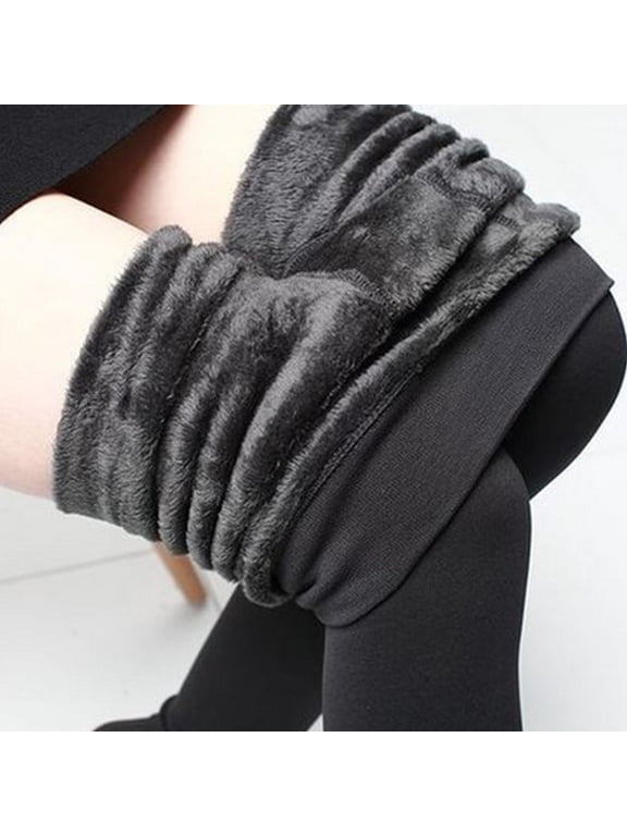Fleece Lined Leggings Women Winter Thick Warm Tights Sherpa High Waist Legging Stretch Slim Athletic Leggings