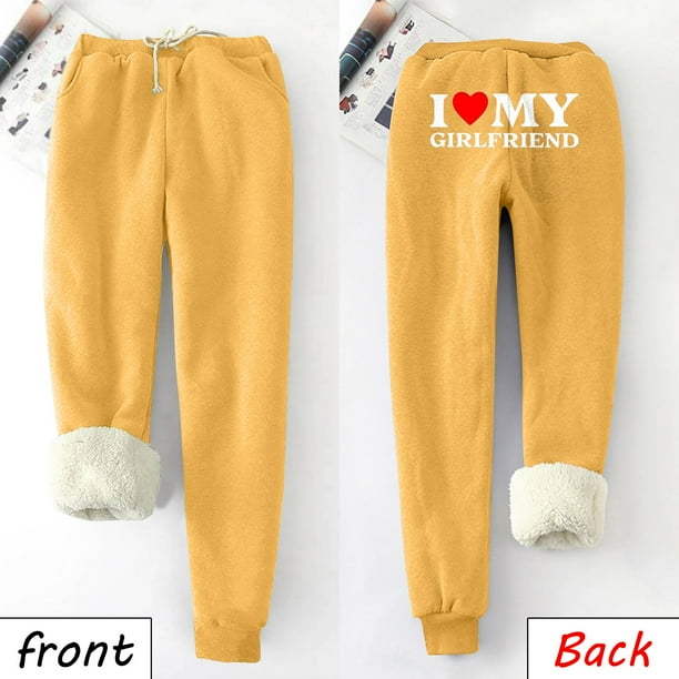 jsaierl Fleece Lined Sweatpants Women Petite Thick Warm Pants Sherpa Super Comfy Trousers Drawstring Casual Workout Joggers Sweatpants with Pockets Walmart Business Supplies