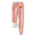 thumbnail image 1 of jsaierl Fleece Lined Sweatpants for Women Winter Thick Warm Pants Cotton Heavyweight Trousers Drawstring Casual Workout Joggers Sweatpants with Pockets, 1 of 5