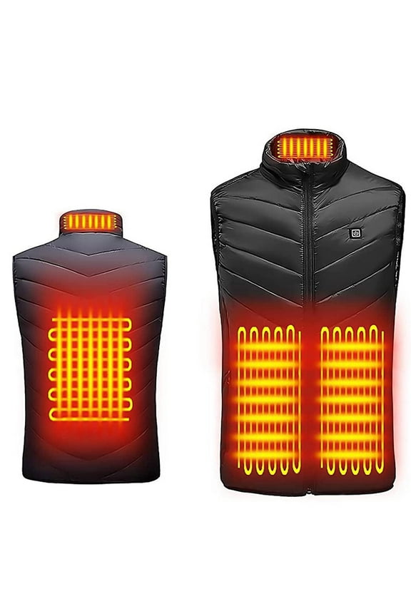 Heated Vest Electric Heated Jacket for Women and Men, USB Charging Heated Clothing Body Warmer Vest