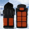thumbnail image 1 of jsaierl Heated Vests Women Men Plus Size Outdoor Hiking Outerwear 9 Heating Area with USB Port Heated Jacket Skiing Warm Hooded Heated Coat, 1 of 6