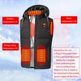 thumbnail image 1 of jsaierl Heated Vests Women Men Waterproof Outdoor Travel Outerwear 7 Heating Area Electric Heated Jacket Cold Weather Warm Hooded Heated Clothing, 1 of 9