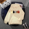 thumbnail image 1 of jsaierl Hooded Sweatshirt for Women Chicken Graphic Hoodie Top Long Sleeve Lightweight Loose Pullover Sweatshirt with Pocket, 1 of 4