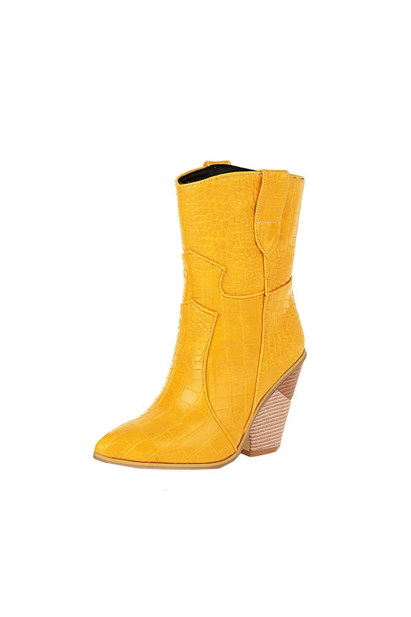 Large Size Women's Autumn And Winter Boots Snake Print Super High Heel Sleeve Ankle Boots