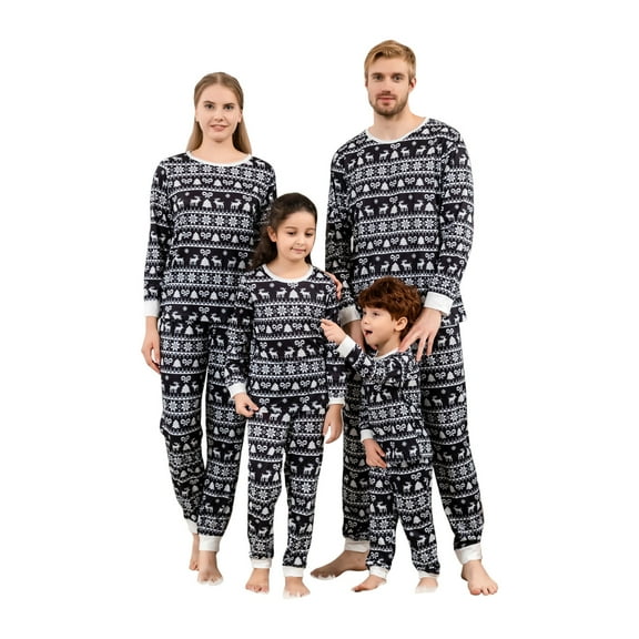 jsaierl Matching Christmas Pajamas for Family, Holiday PJs for Women/Men/Kids/Couples, 2 Piece Vacation Cute Printed Loungewear Sleepwear Sets
