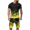 thumbnail image 1 of jsaierl Men's 3D Digital Print Tracksuit Set Short Sleeve Tops and Shorts Two-Piece Jogger Sport Shirts Short Pants Set, 1 of 4