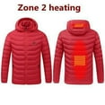 thumbnail image 1 of jsaierl Men's Down Heated Jacket USB Electric Heated Lightweight Rechargeable Heating Down Jacket Coat 2 Heats Zone, 1 of 4