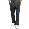 thumbnail image 1 of Men's Drawstring Elastic Waist Solid Color Pocket Trousers Loose Sweatpants Casual Multi Pockets Lace-up Trousers, 1 of 5