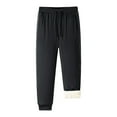 thumbnail image 1 of jsaierl Men's Fleece Sweatpants Winter Warm Athletic Sherpa Lined Track Joggers Pants Drawstring Elastic Waist Trousers, 1 of 8