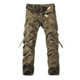 thumbnail image 1 of jsaierl Men's Loose Multi-Pocket Cargo Pants Washed Overalls Outdoor Combat Workout Work Casual Cargo Pants Trousers, 1 of 4