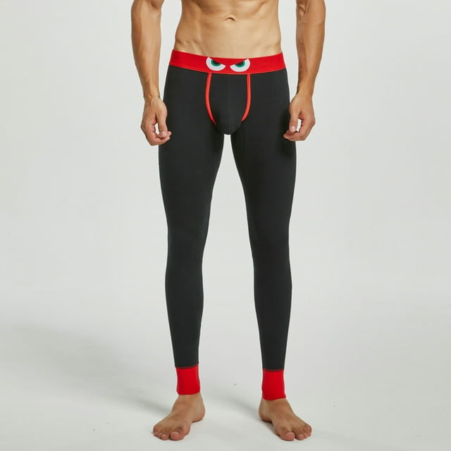 jsaierl Men's Thermal Underwear Bottom Warm Lightweight Long Johns