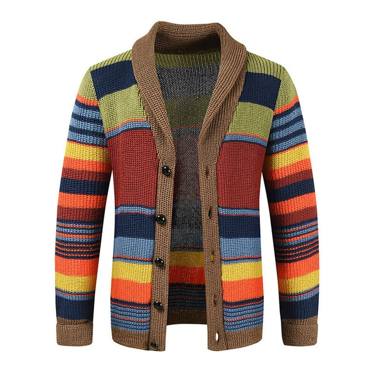 knitting Stripe Long Sleeve Cardigan Outwear knitting Stripe Long Sleeve Cardigan Outwear