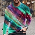 thumbnail image 1 of jsaierl Mens Shirts Long Sleeve 3D Optical Illusion Graphic Tee Big & Tall Casual Crew Neck Tops Slim Fit Muscle T Shirts, 1 of 5