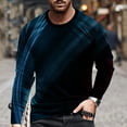 thumbnail image 1 of jsaierl Mens Shirts Long Sleeve 3D Optical Illusion Graphic Tee Big & Tall Casual Crew Neck Tops Slim Fit Muscle T Shirts, 1 of 5
