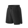 thumbnail image 1 of jsaierl Mens Shorts Summer Loose Straight Beach Medium Comfortable Pants Casual Sports Five Inch Pants, 1 of 3