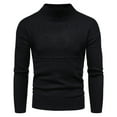 thumbnail image 1 of jsaierl Mens Sweater Knit Mock Neck Casual Slim Top Long Sleeve Fall and Winter Warm Pullover Sweater Shirt, 1 of 8