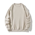 thumbnail image 1 of jsaierl Mens Sweatshirt Long Sleeve Plain Plus Size Pullover Casual Solid Crew Neck Tops Workout T Shirt Sweatshirt, 1 of 4
