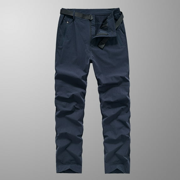 jsaierl Mens Work Pants Outdoor Tactical Long Cargo Pant Hiking Solid Multi Pockets Waterproof Straight Leg Trousers L-5XL