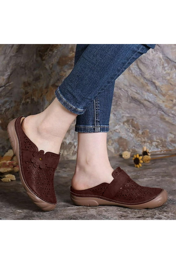 Mules for Women Summer Beach Clogs Sandals Closed Toe Mules Shoes Casual Working Nurse Shoes