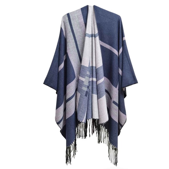 jsaierl Oversized Cardigans for Women Bat Sleeve Irregular Shawl Sweater Loose Open Front Lightweight Plaid Fall Sweaters for Women 2024 Jacket Plaid Sweater Cardigan Top Coat for Women