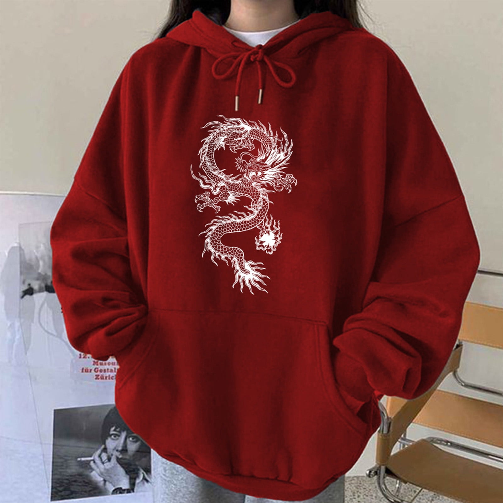Dragon print sweatshirt hot sale