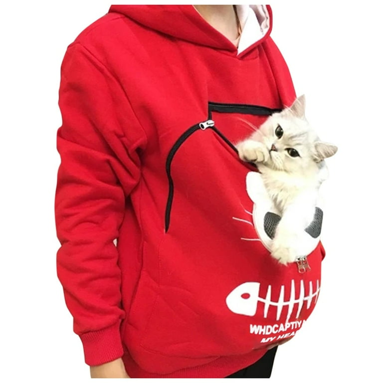 Pet Supplies Sweatshirt Cat Pouch Hoodie Cat Lovers Pullover