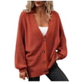 thumbnail image 1 of jsaierl Plus Size Cardigan for Women Long Sleeve Sweater Open Front Casual Classic Sweaters for Women Cardigan Open Front Cardigan Sweater Coat Top Outwear for Women, 1 of 8