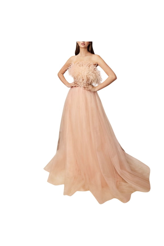 Prom Dresses for Women Off the Shoulder Strap Maxi Dress Sequin Feather Mesh Patchwork Tunic Flowy Evening Party A Line Dress