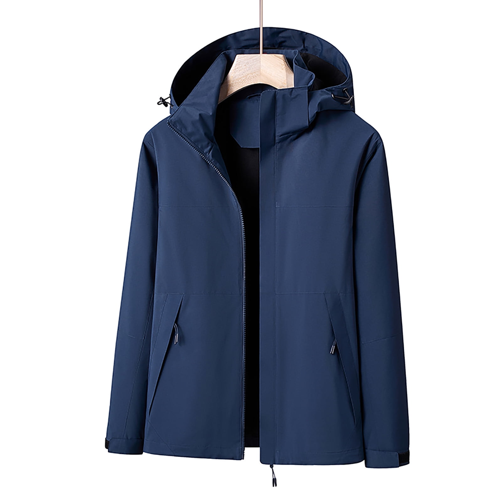 Mens Windbreaker Jacket with Detchable Hood 3-in-1 Full Zip Rain Jacket Windproof Waterproof Colorblock Thick Coat - Walmart.com Mens Windbreaker Jacket with Detchable Hood 3-in-1 Full Zip Rain Jacket Windproof Waterproof Colorblock Thick Coat - Walmart.com