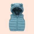 thumbnail image 1 of jsaierl Toddler Baby Girls Warm Down Vest Kids Boys Winter Thicken Waistcoat Outerwear Vest Cotton Jackets, 1 of 5