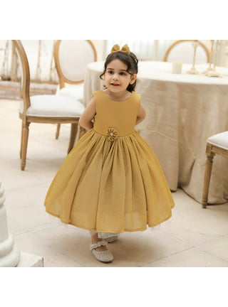 Summer Baby Girl Dresses Girls Strip Vest Dress Solid Color Casual  Children'S
