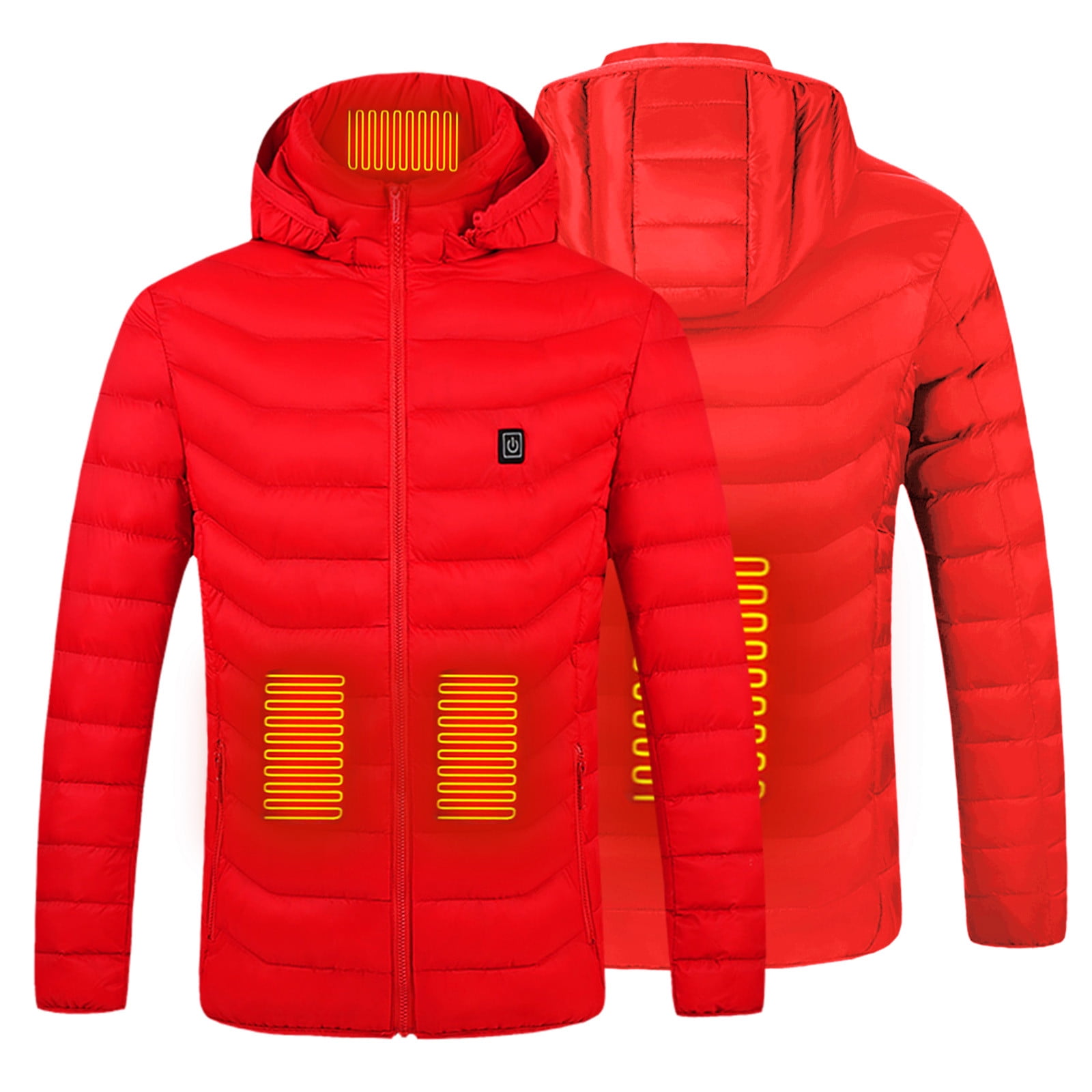 洋書 Electric jacket Amazon.com: Men's Heated Jacket with Detachable Hood